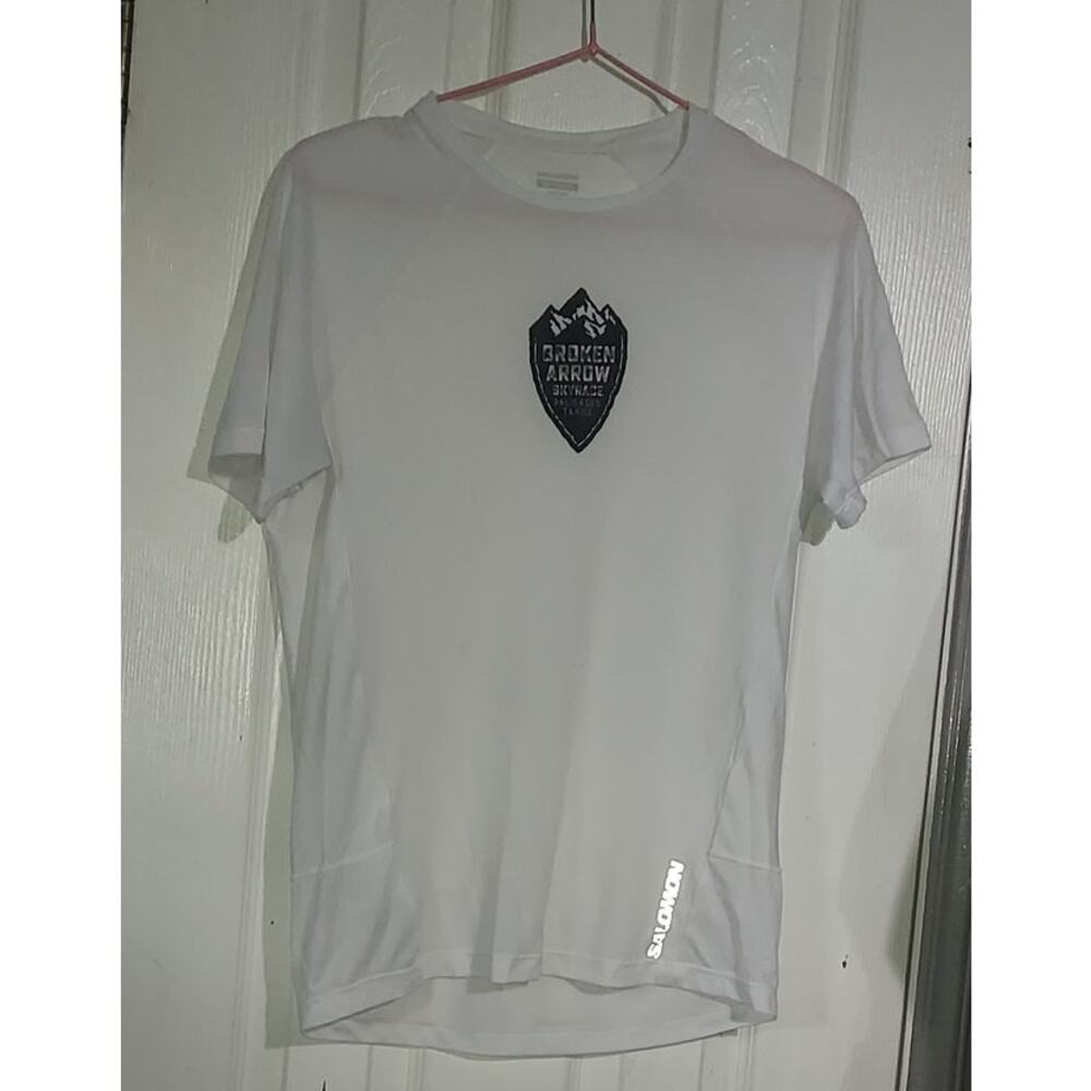 White dry-fit "Broken Arrow " Tee